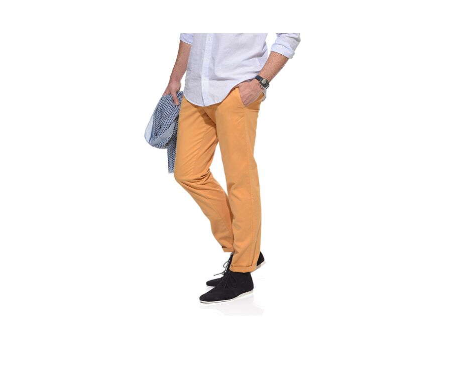 Pantalon chino homme Jaune Safran - KYRK