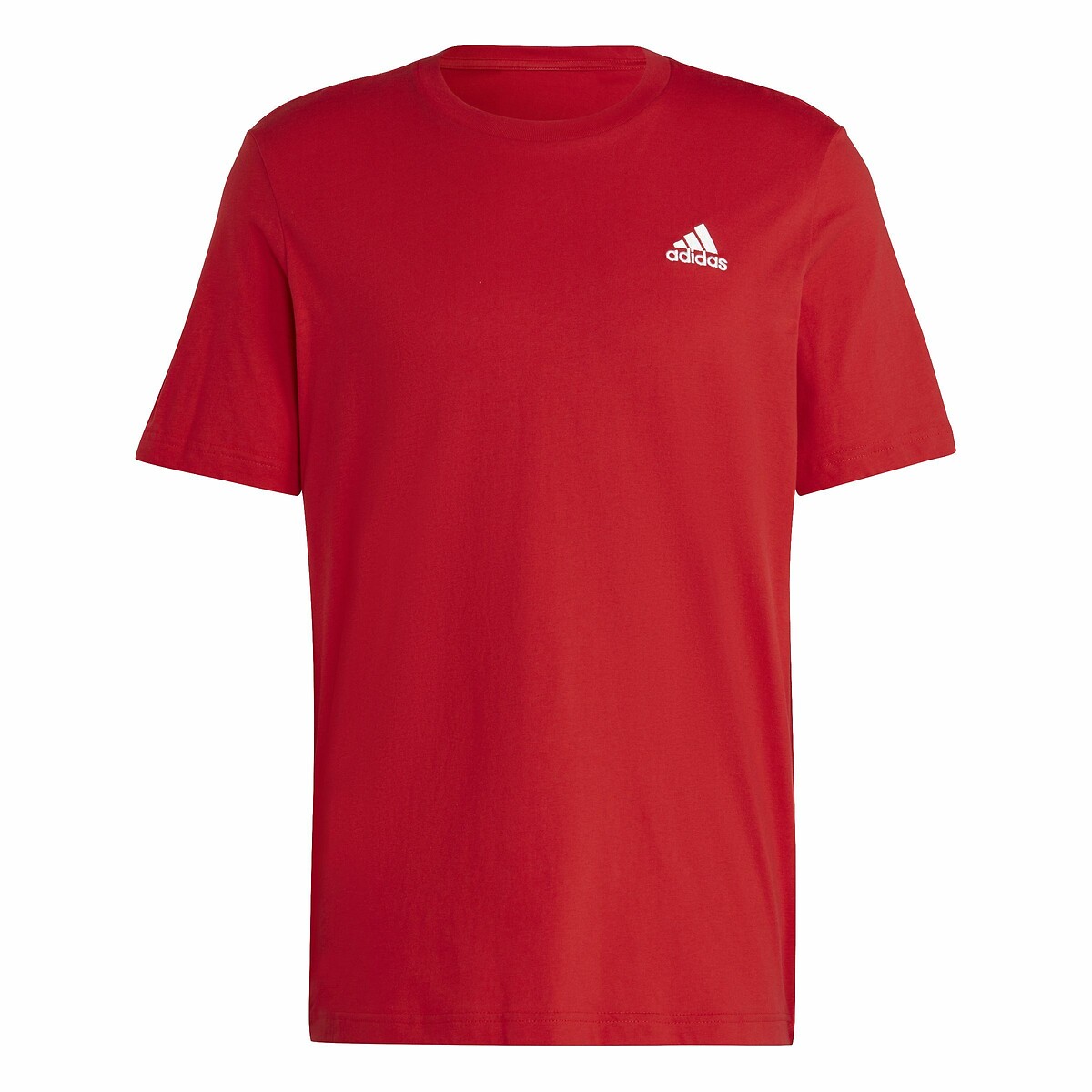 ADIDAS ROUPAS ESPORTIVAS<br>Camiseta de malha com pequeno logotipo bordado