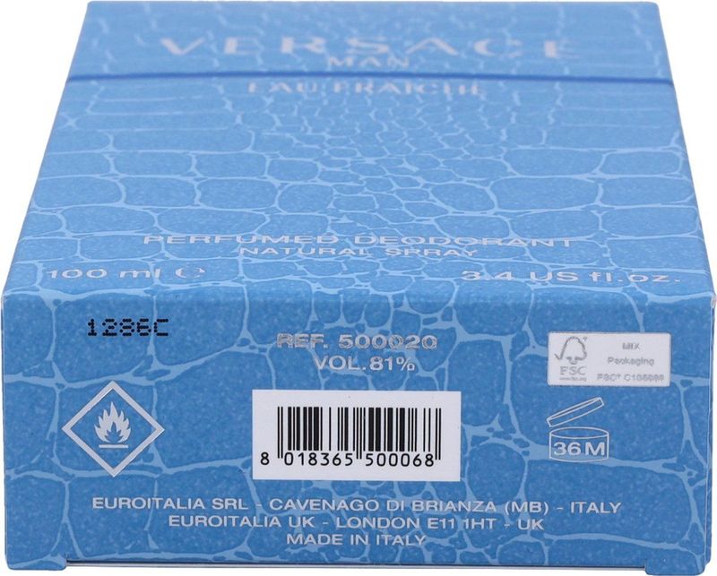 Versace - Pour Homme - Eau Fraiche - 100ml