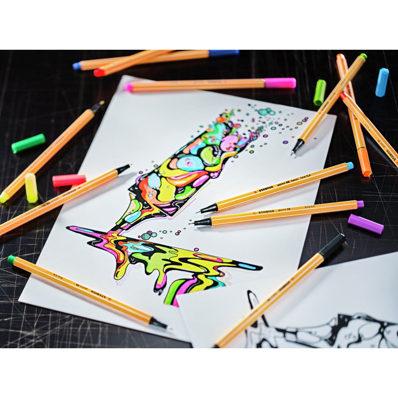 Feutre Stabilo ARTY Pen 68 et Point 88 - Set de 24