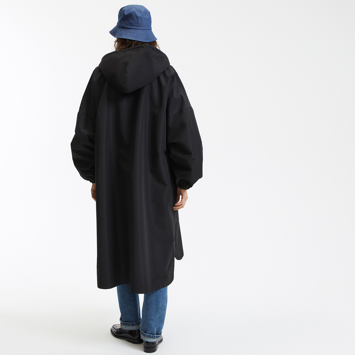 COLEÇÕES LA REDOUTE<br>Jaqueta corta-vento oversized com capuz