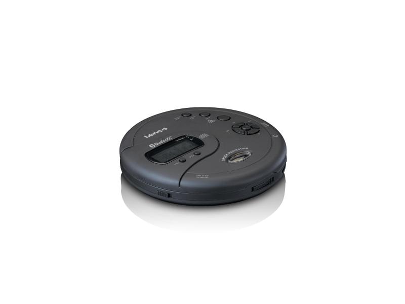 Lenco CD-Player CD-300 Schwarz Tragbares Radio für Jung und Alt mit übersichtlichem Display