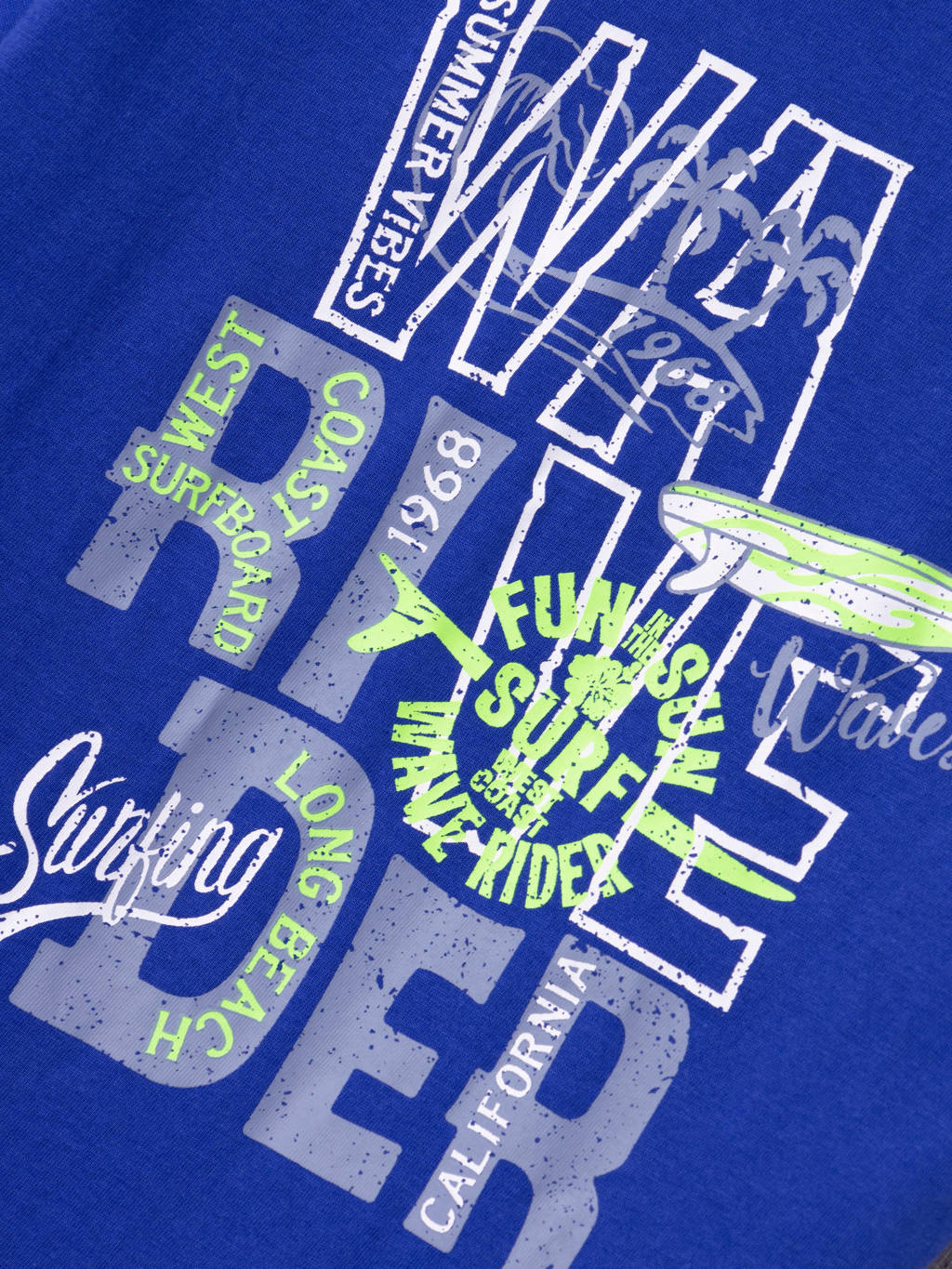 NAME IT T-shirt NKMVAGNO met printopdruk hardblauw