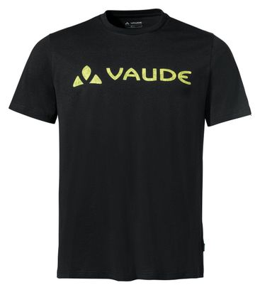T-Shirt Vaude Logo Noir/jaune