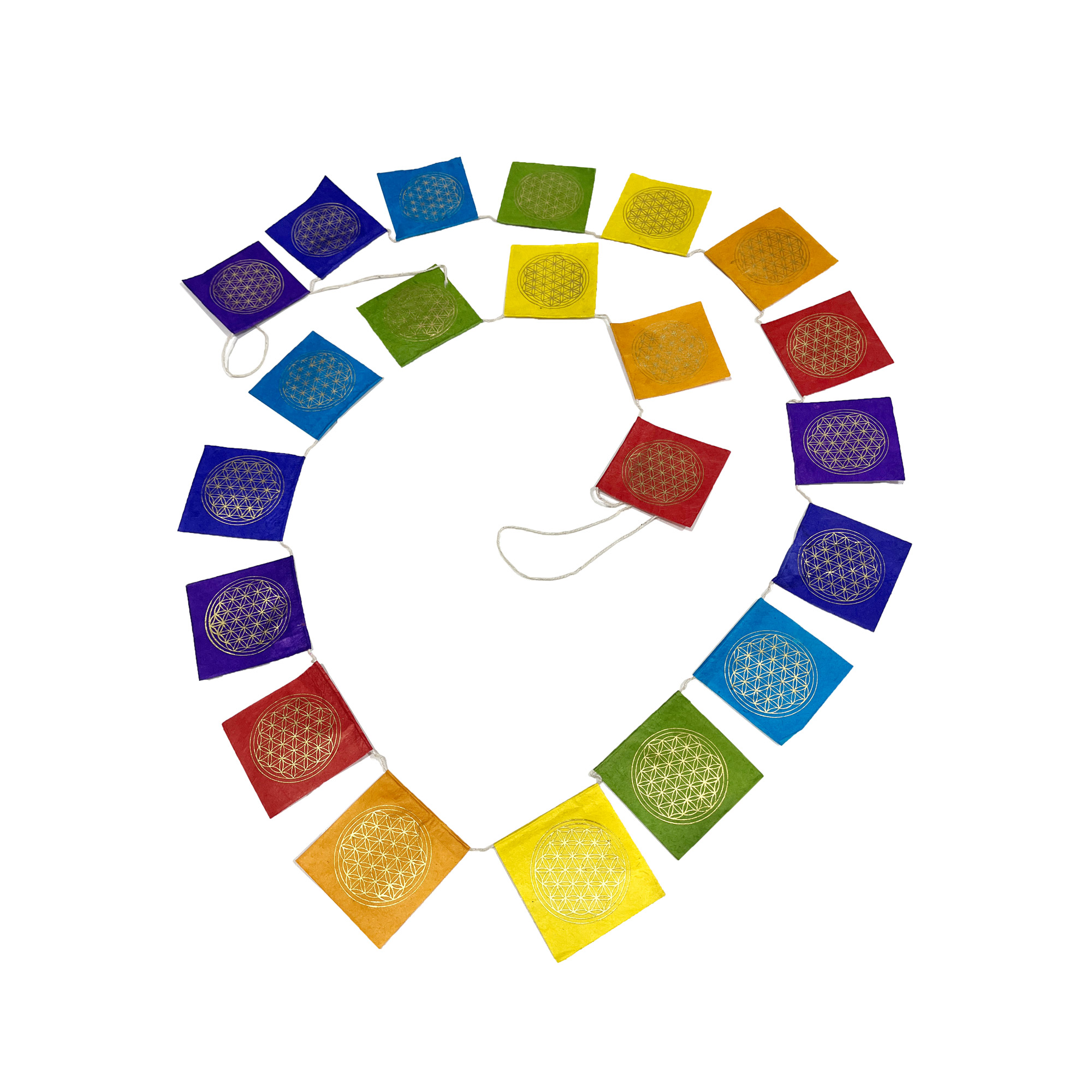 Gebetsfahnen 'Flower of Life', multicolor, L 200 cm günstig bestellen