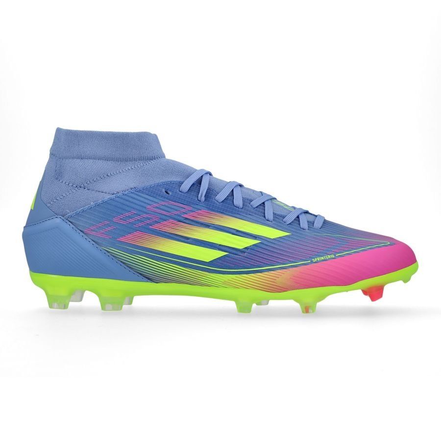 adidas F50 League Mid FG/AG Celestial Victory - Blue Fusion/Lucid Lemon/Lucid Pink