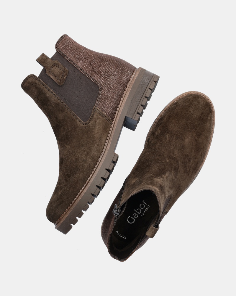 Gabor Rits- & gesloten boots  - bruin