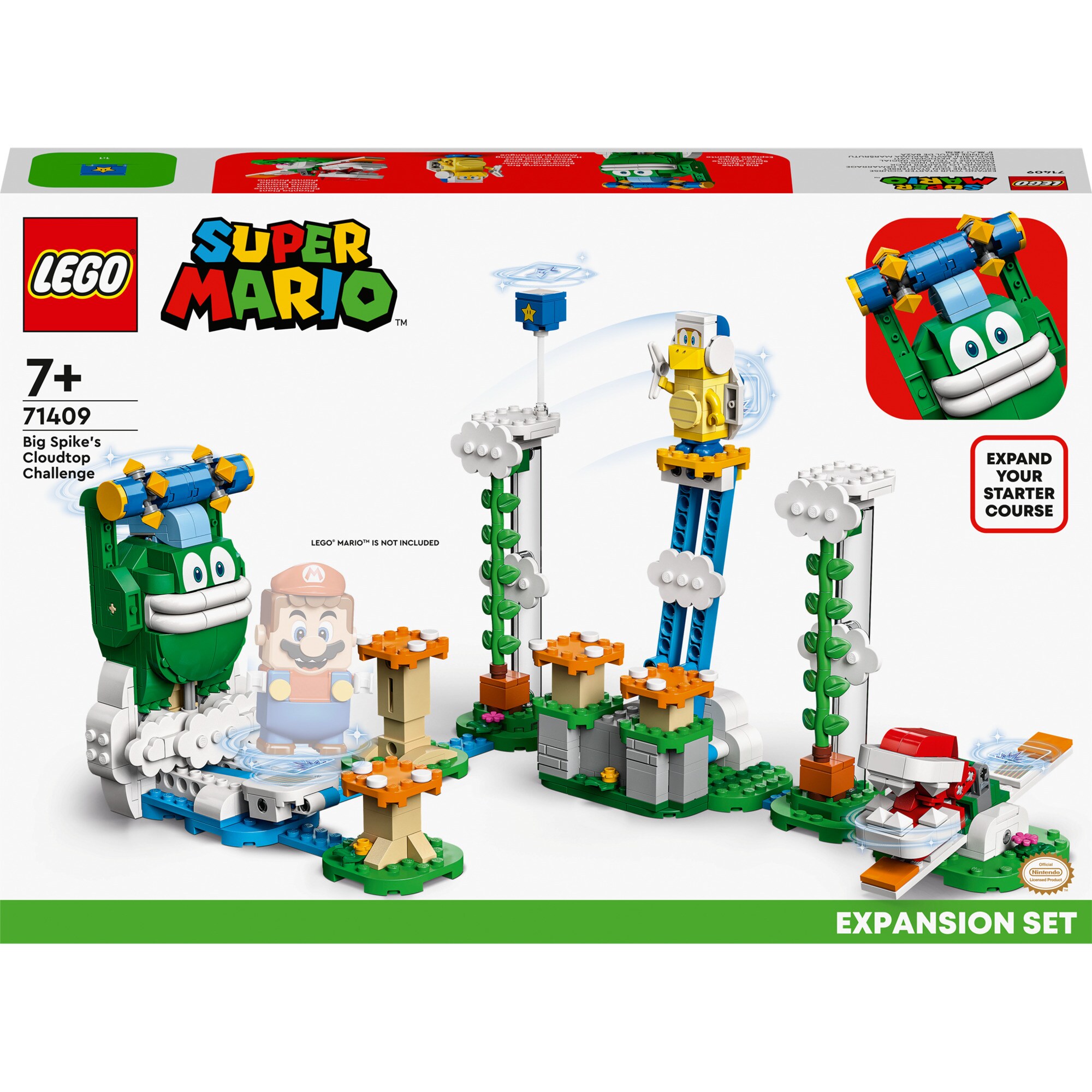 LEGO Konstruktionsspielzeug Super Mario Maxi-Spikes Wolken-Challenge – Erweiterungsset