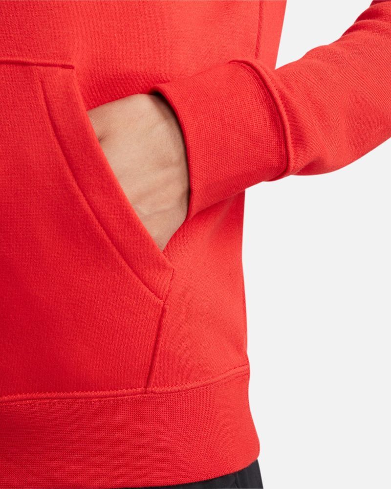 Sweat à capuche Nike Sportswear Club Fleece Rouge pour femme