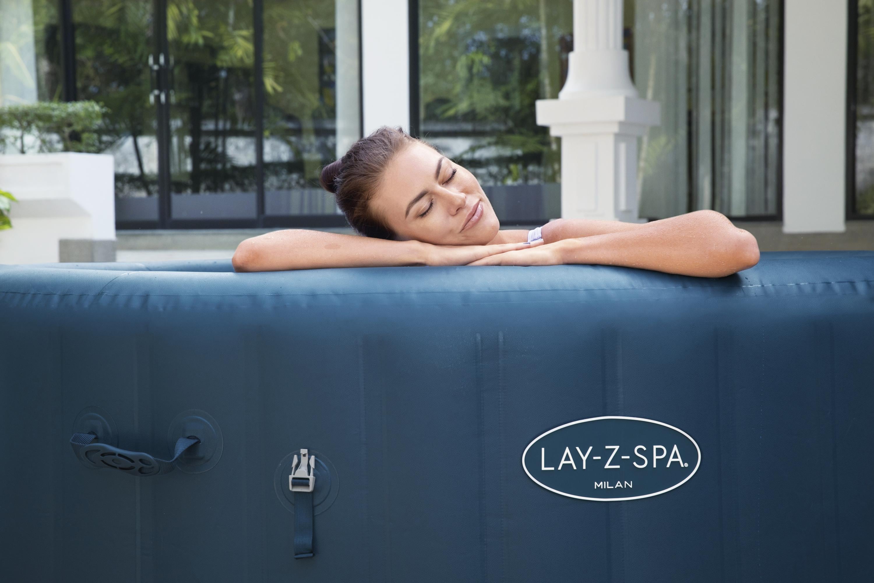 Bestway® LAY-Z-SPA® WLAN-Whirlpool Milan AirJet Plus™ Ø 196 x 71 cm, rund