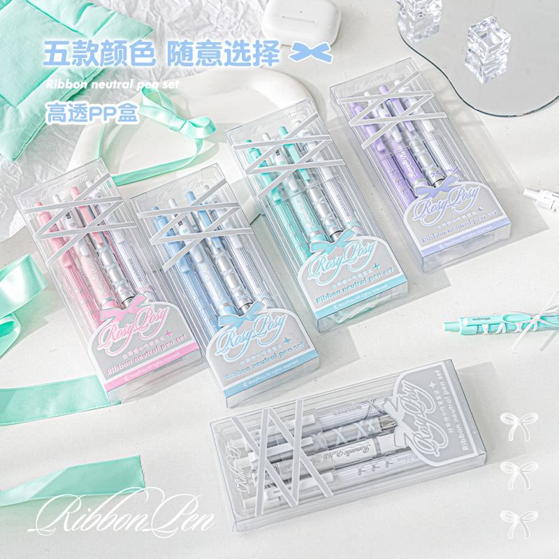 princesseria - Set van 4: Veterpen - 0,5 mm (verschillende ontwerpen)