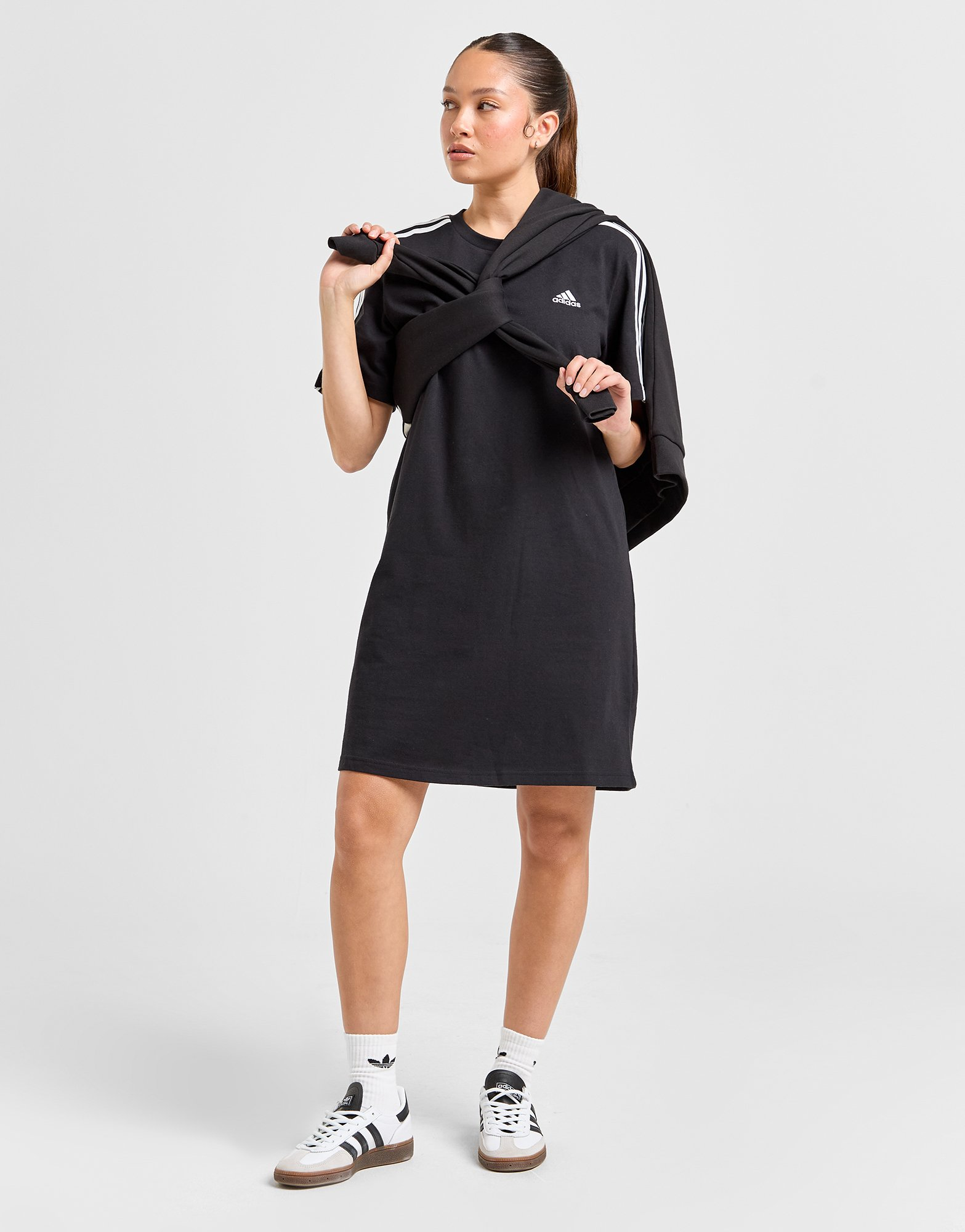 adidas Robe t-shirt en jersey coupe boyfriend Essentials 3-Stripes
