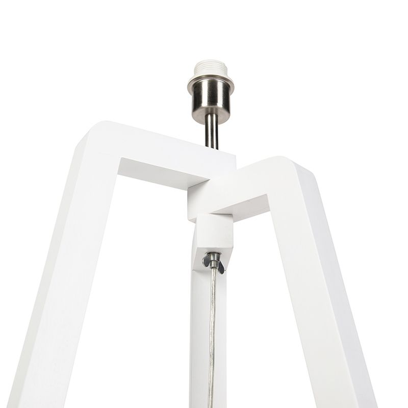 Moderne vloerlamp wit zonder kap - Puros