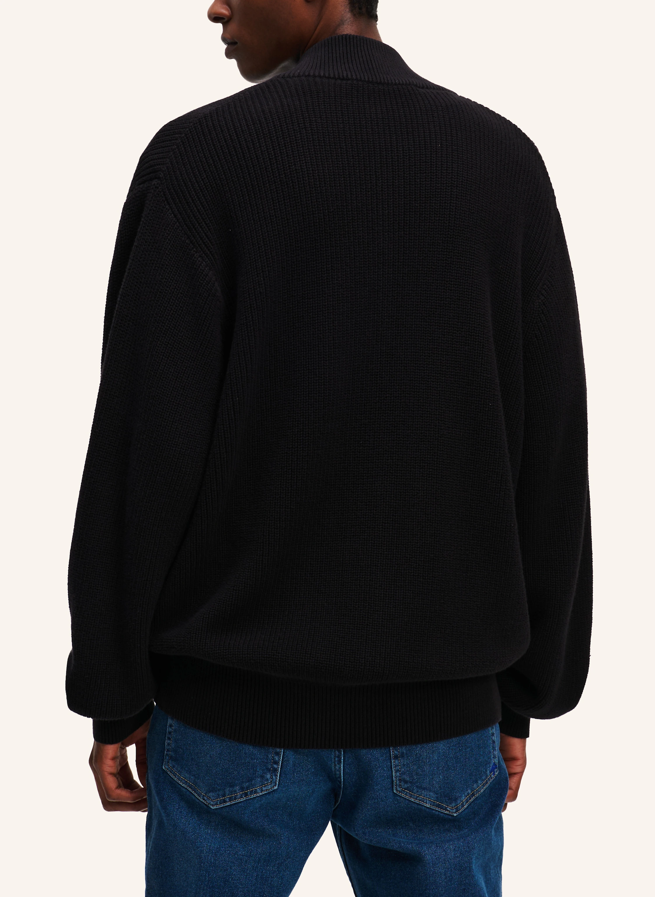 KARL LAGERFELD JEANS ZIP-UP SWEATER