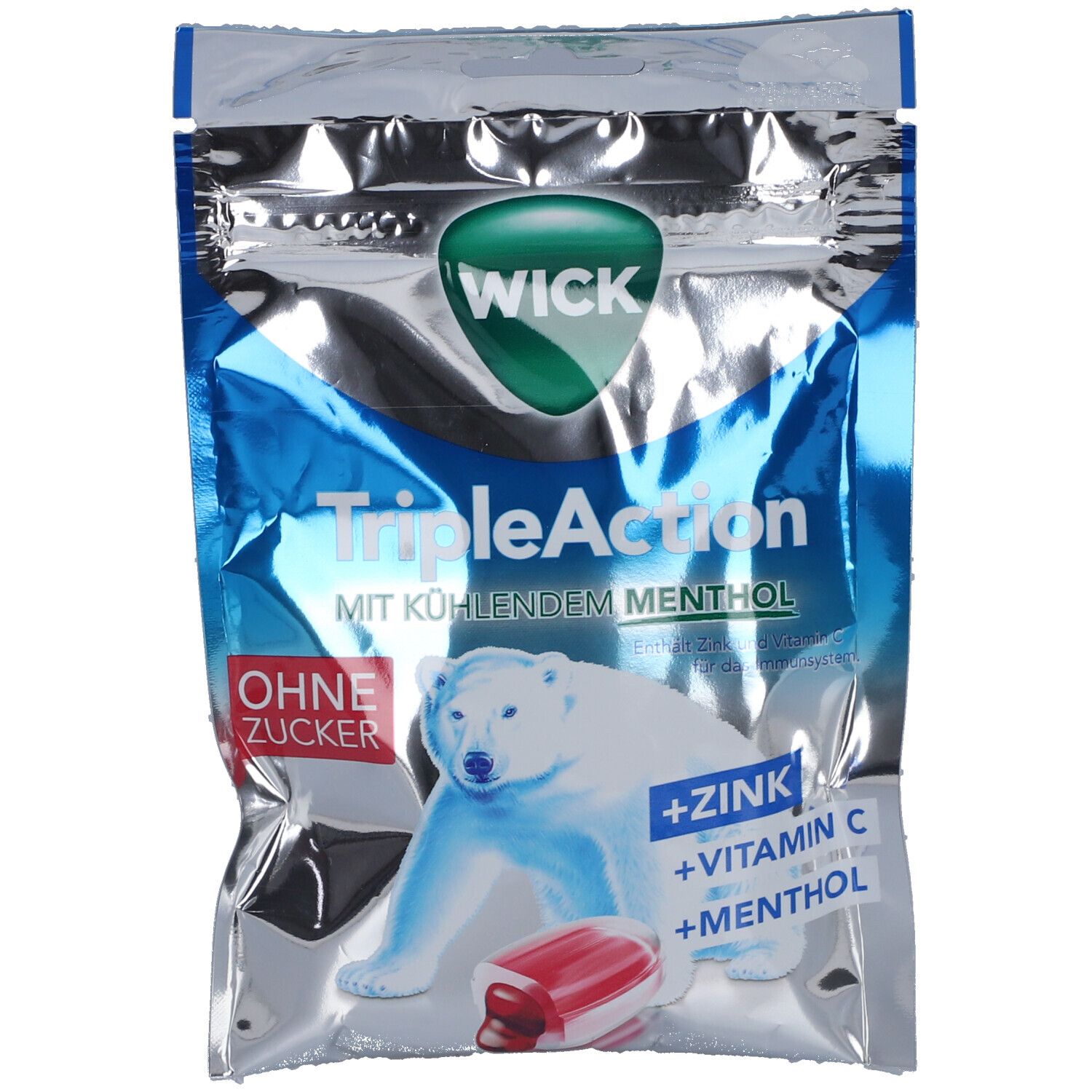 WICK TripleAction Menthol & Cassis ohne Zucker
