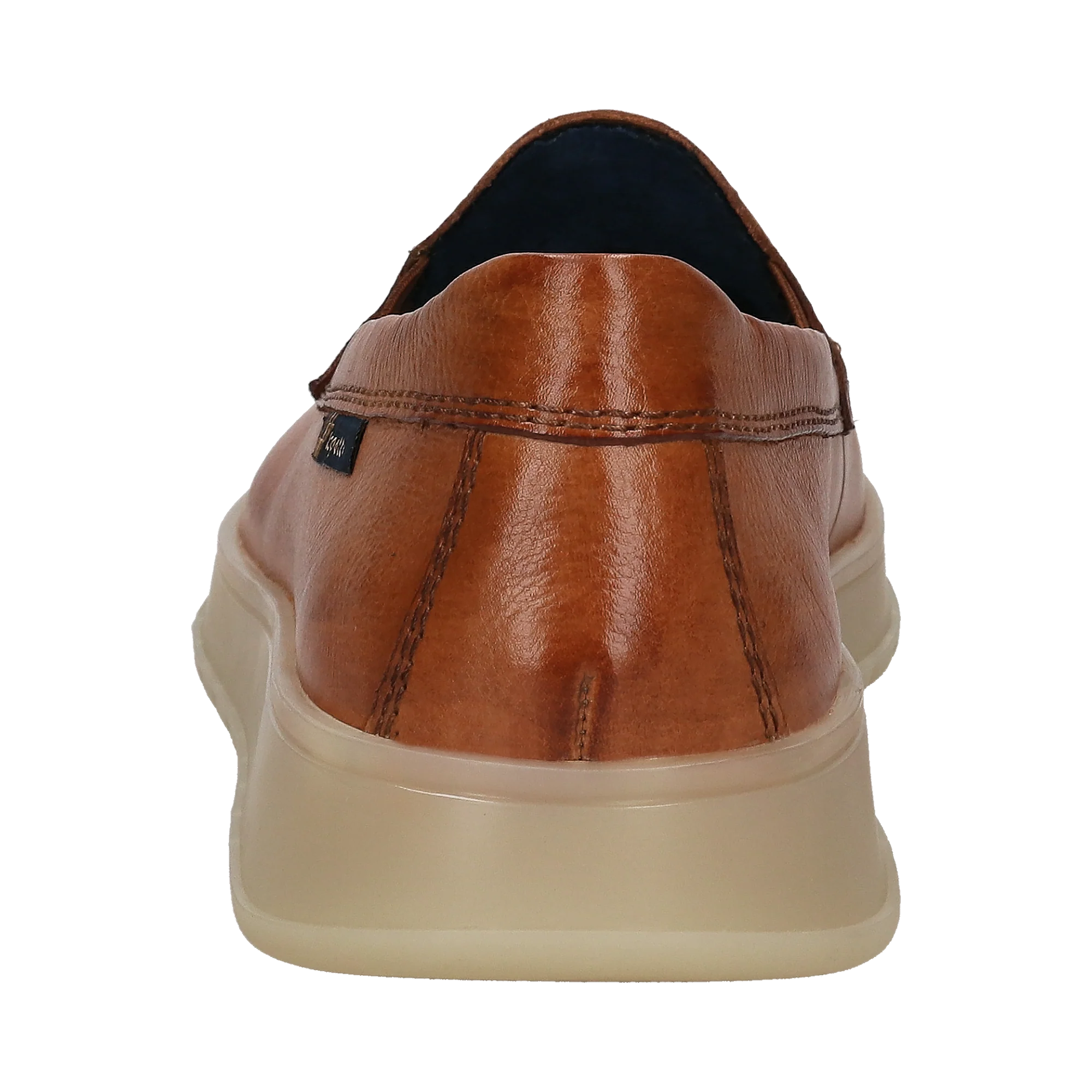 Leder Slip on cognac