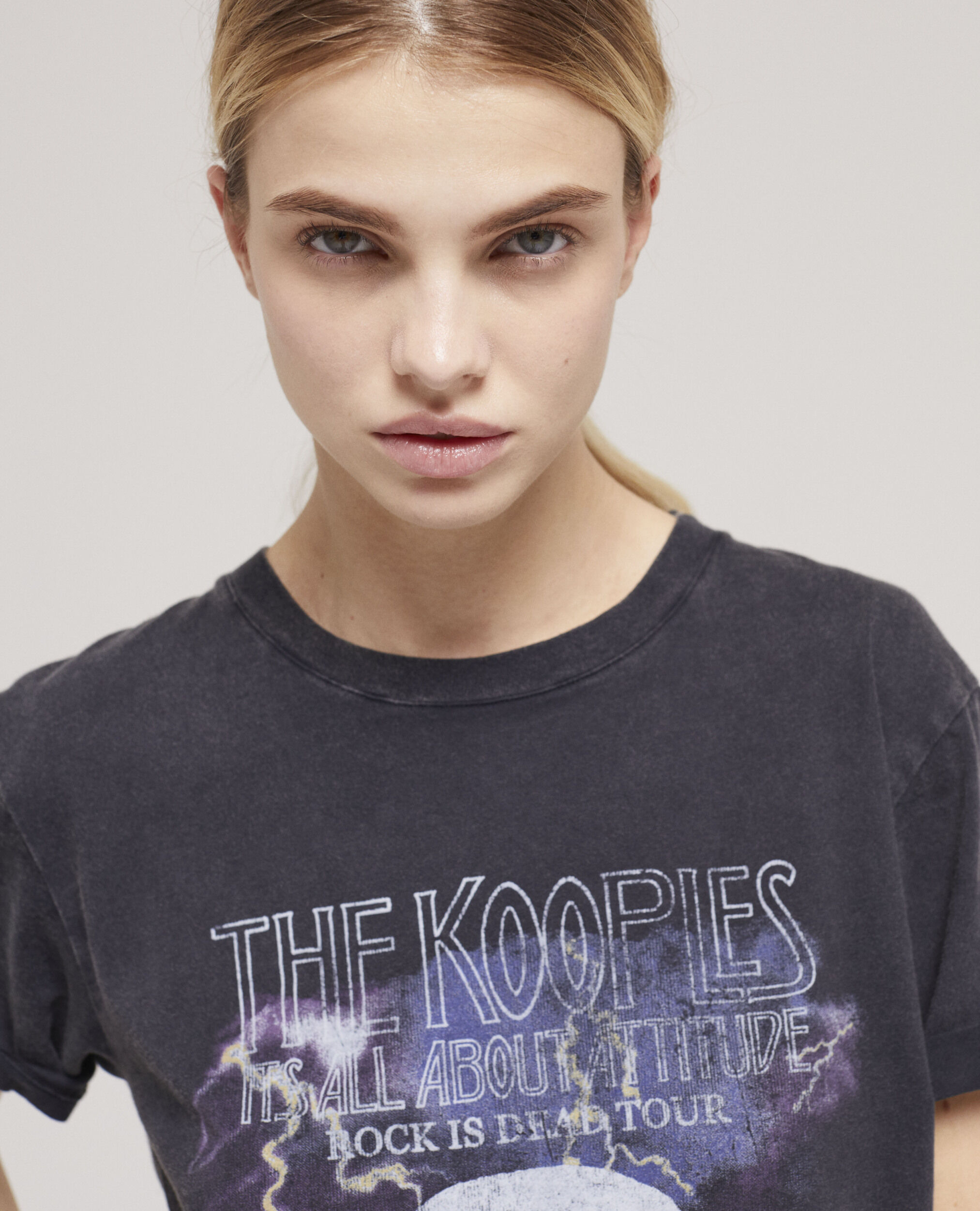 T-shirt sérigraphié skull