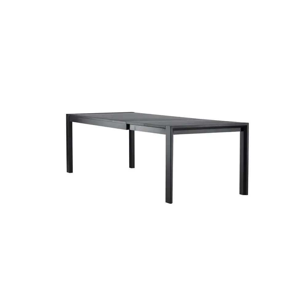 Eettafel Uitschuifbaar - Zwart Eikenhout - 170x95x75cm - Slider
