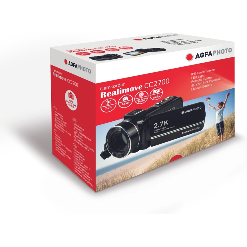 Caméscope Agfaphoto CC2700 (2 batteries incluses)