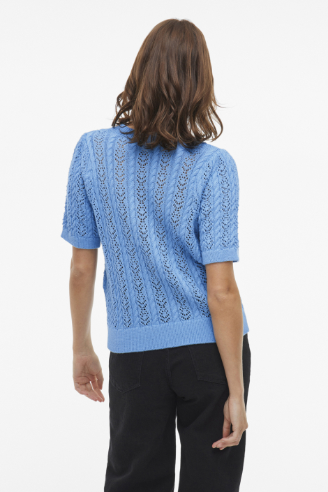 Vila blauwe dames t-shirt