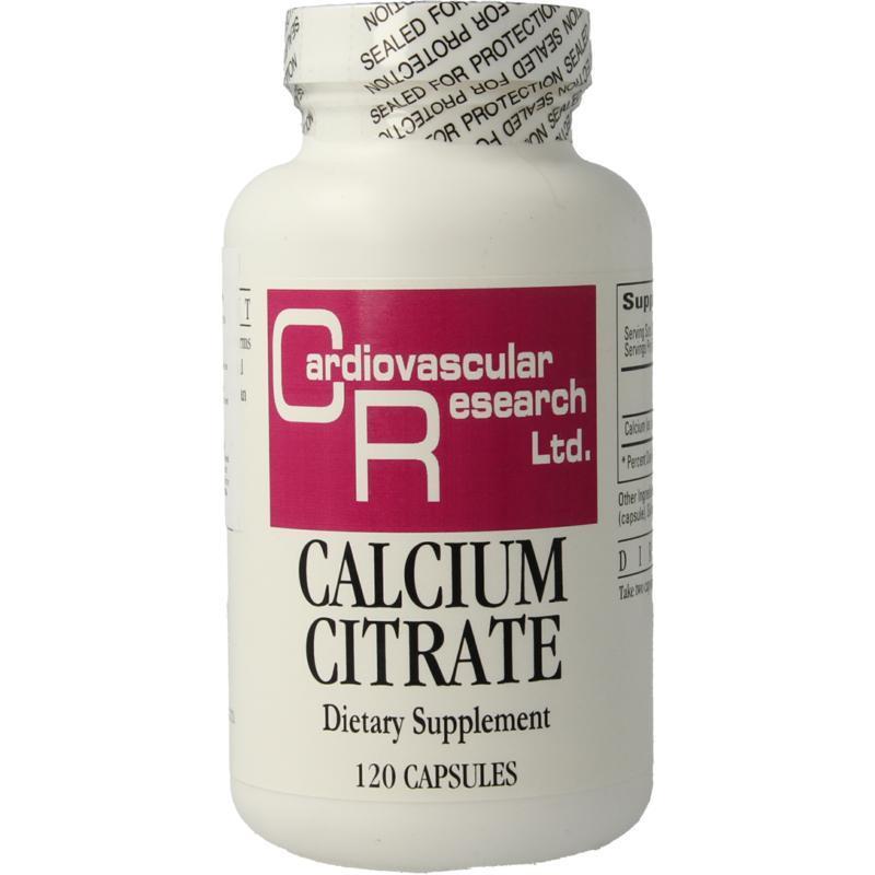 Cardiovascular Research Calcium Citraat 165MG 120 Capsules