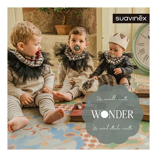 Suavinex, Wonder, Sucette réversible SXPRO 0/6mois Wonder - Almost aqua