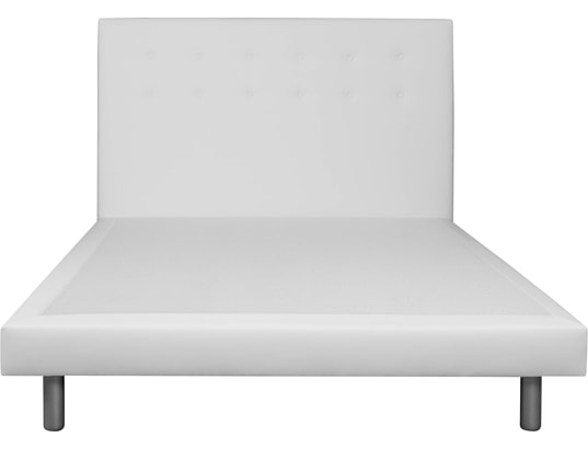 CONCEPT1 - Lit déco Cannes 140x190cm blanc