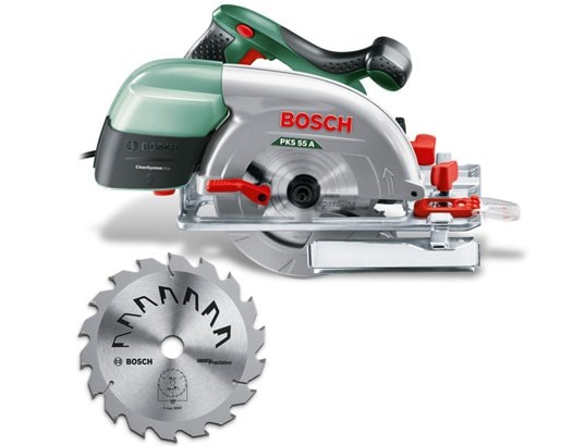 BOSCH - Scie circulaire PKS 55 A + lame precision