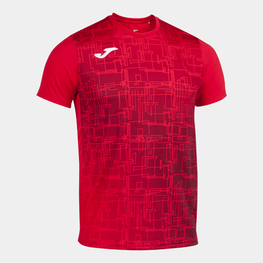 Camiseta Joma Elite VIII de manga curta vermelha