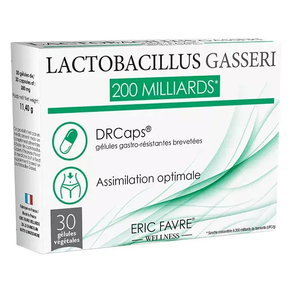 Eric Favre Bem-estar Lactobacillus Gasseri 200 bilhões 30 cápsulas vegetais