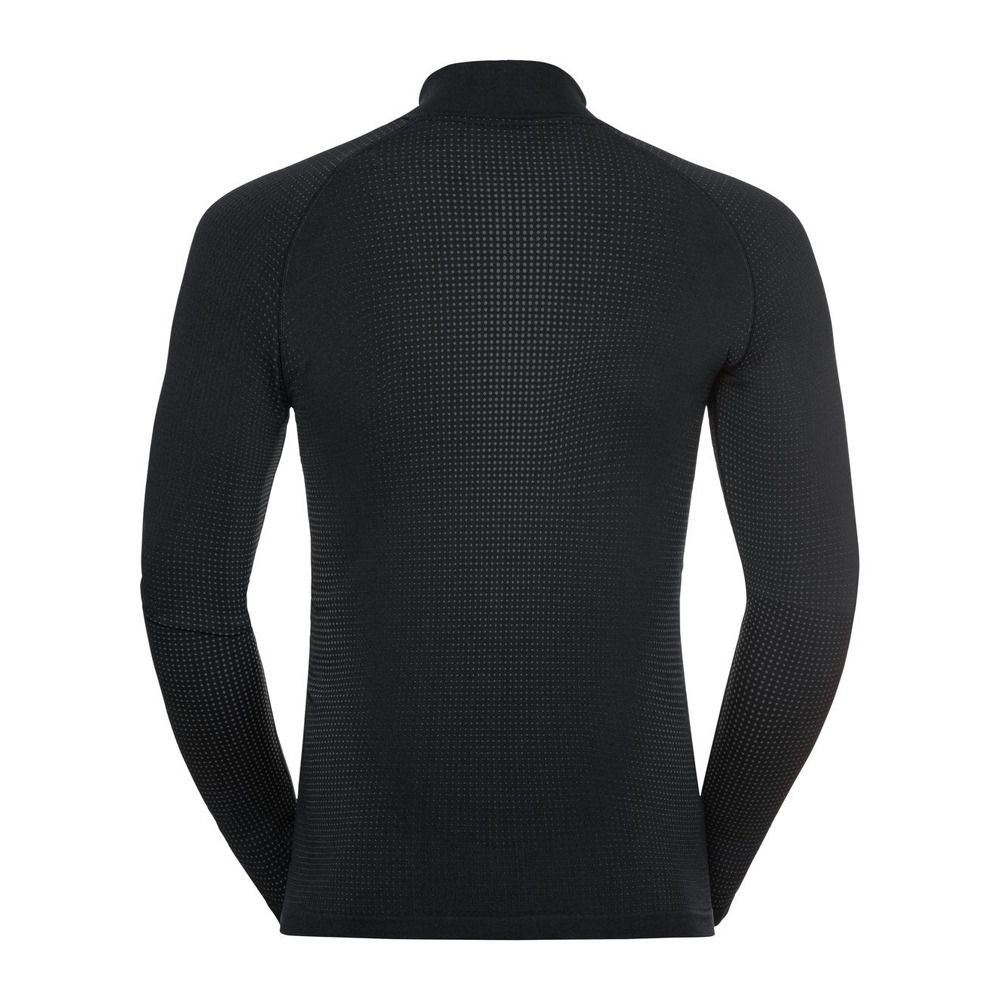 Odlo PERFORMANCE WARM ECO - Sous-couche Homme black/new odlo graphite grey