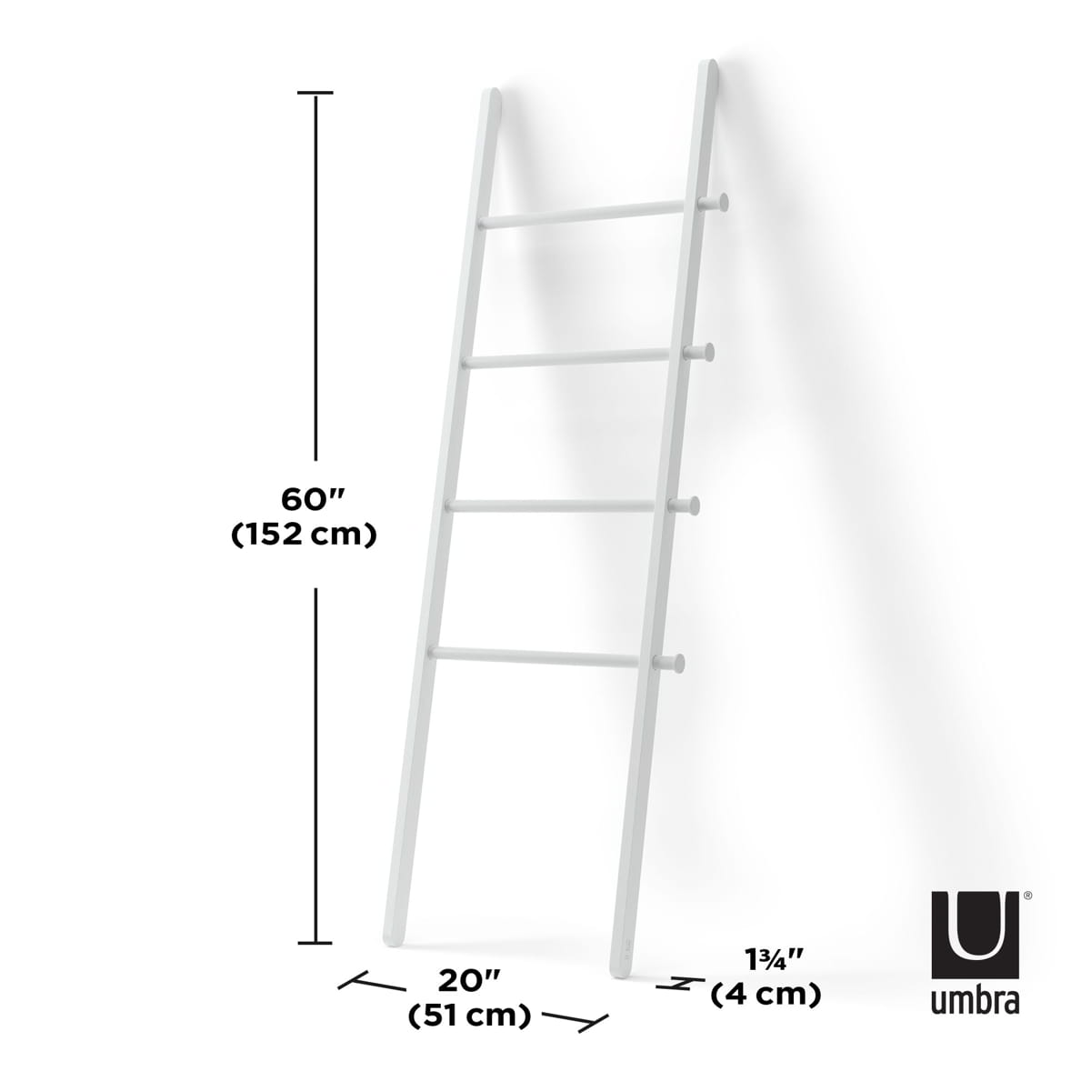Umbra decoratieve ladder Leana wit
