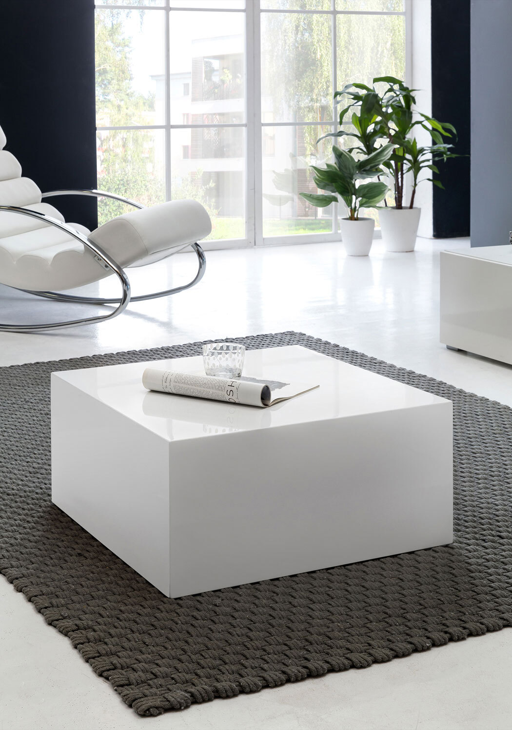 CASAVANTI Couchtisch 60 x 60 cm Weiß