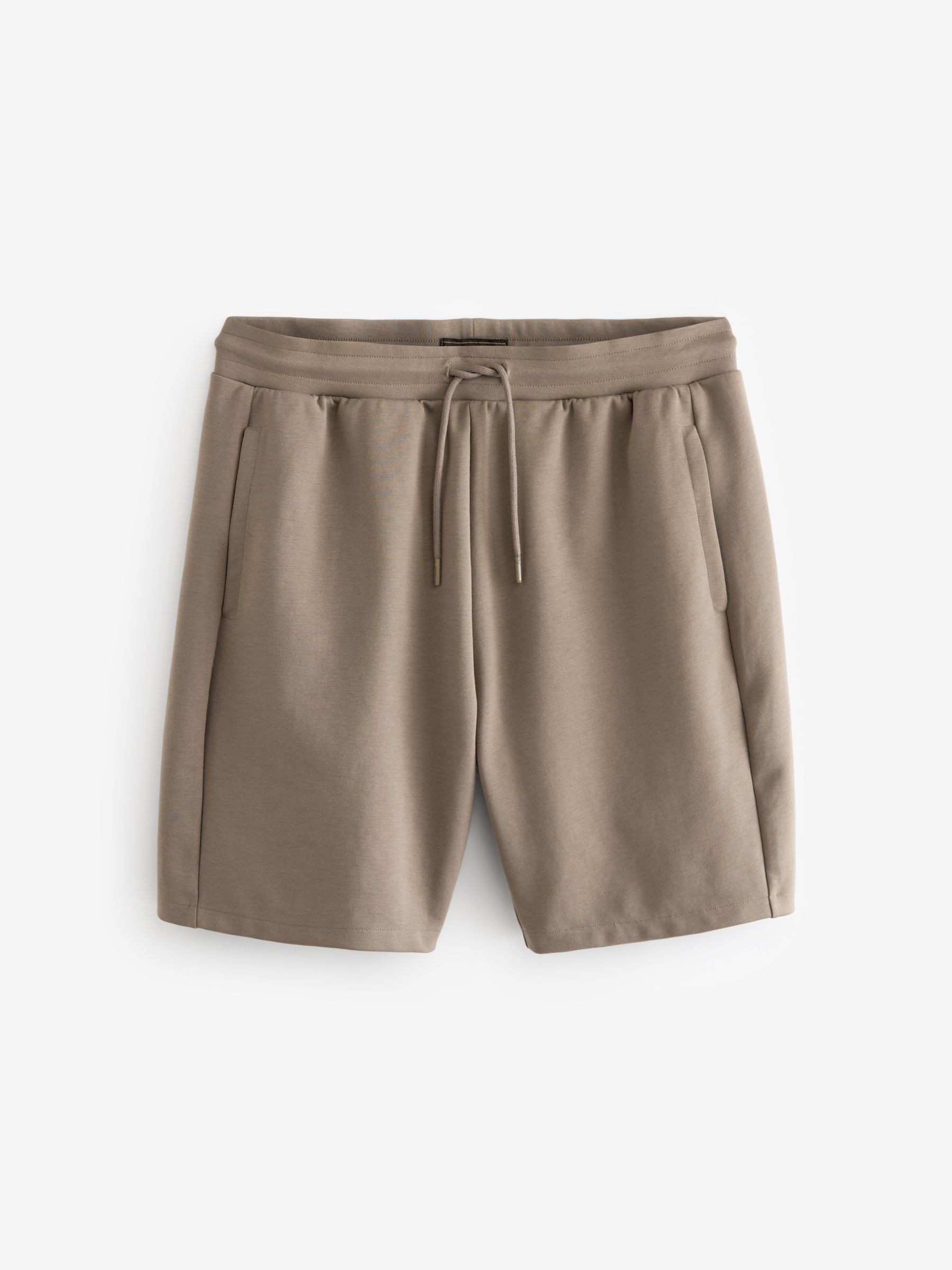 Ecru naturel - 2 jersey shorts met ritszakje