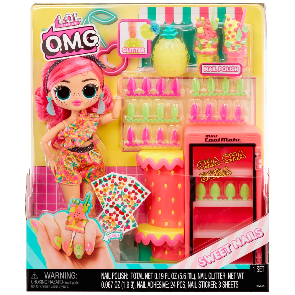 LOL Surprise! OMG Sweet Nails Pinky Pops Fruit Shop Set