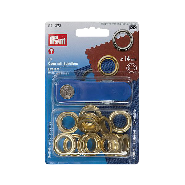 ZEILRINGEN MESSING  (10 STUKS) 14 MM