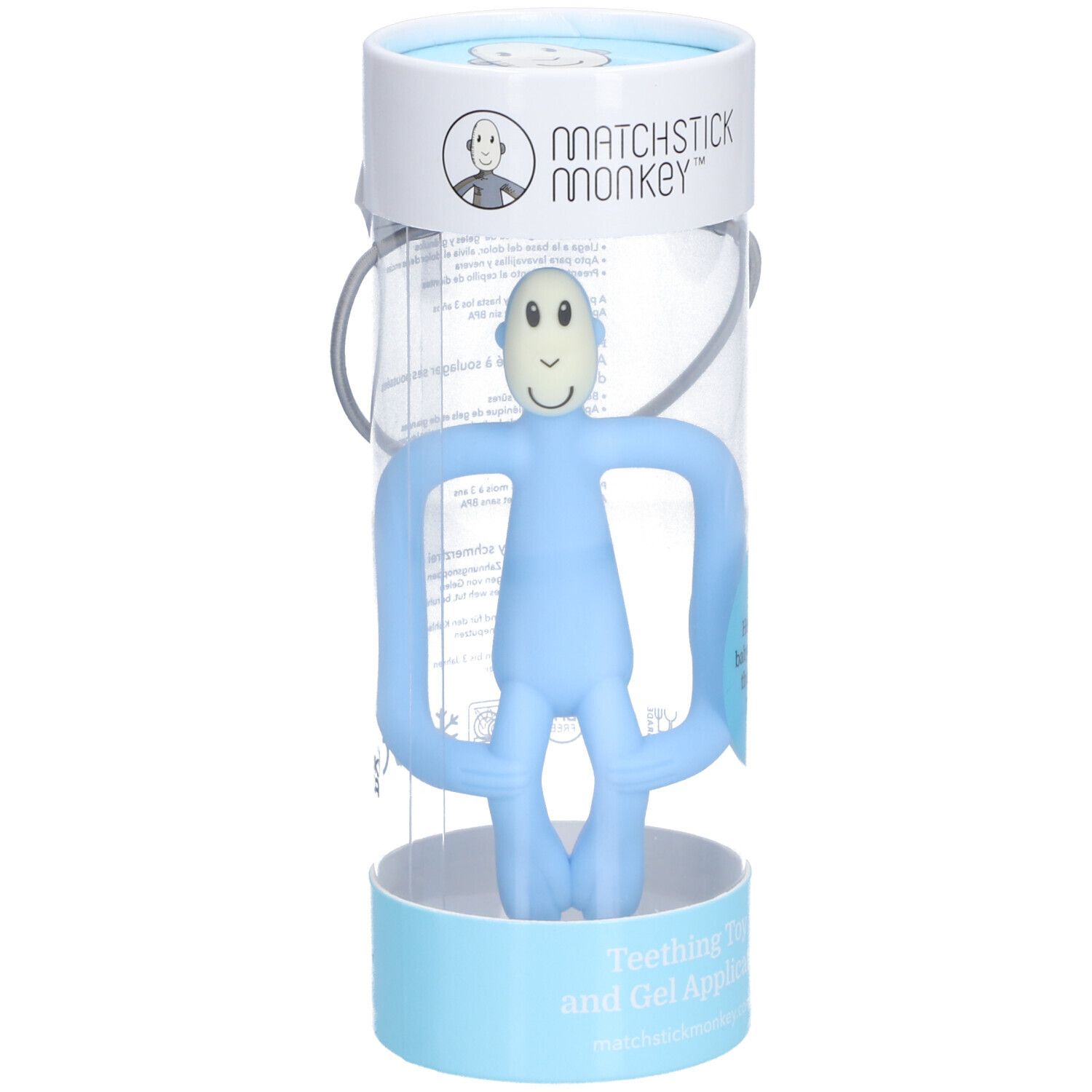 Matchstick Monkey Beißring Hellblau