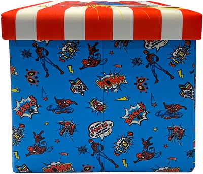 Marvel Spider-Man Puff med Oppbevaring, Flerfarget