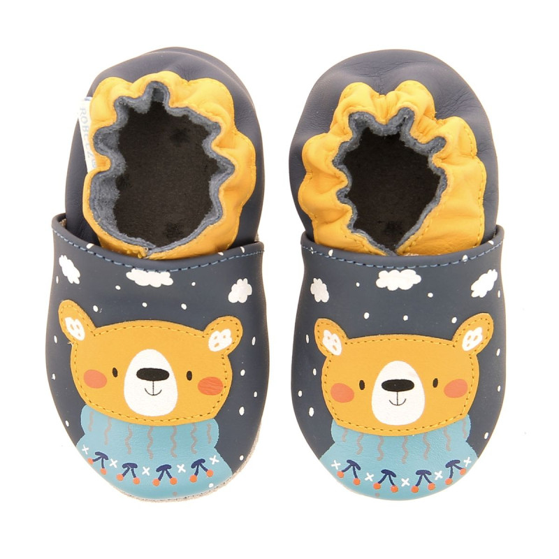 Robeez Robeez Chaussons Snow Bear Bleu