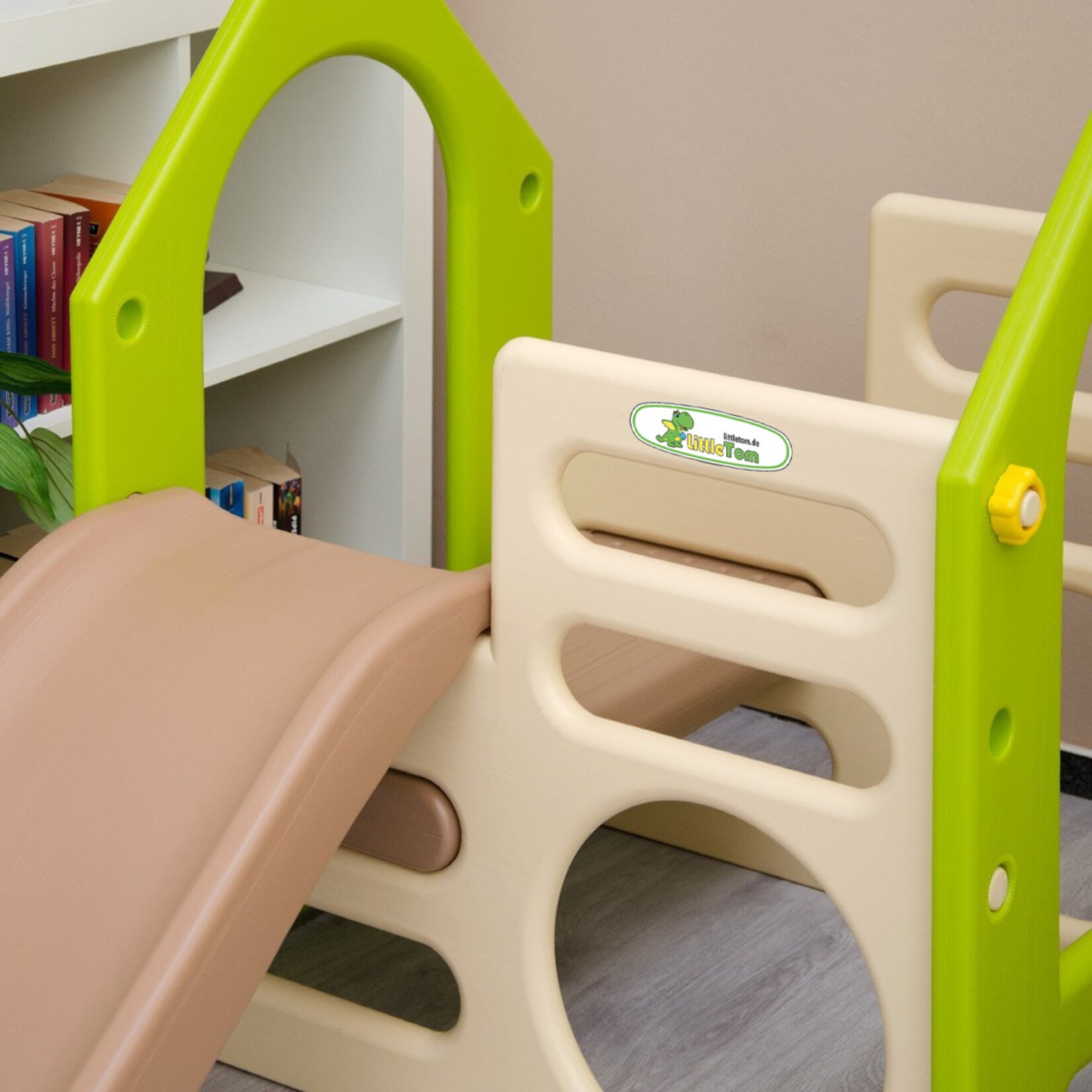 Kinder Spielplatz ab 1 Jahr 155x135 Garten Spielturm - Baby Rutsche mit Schaukel