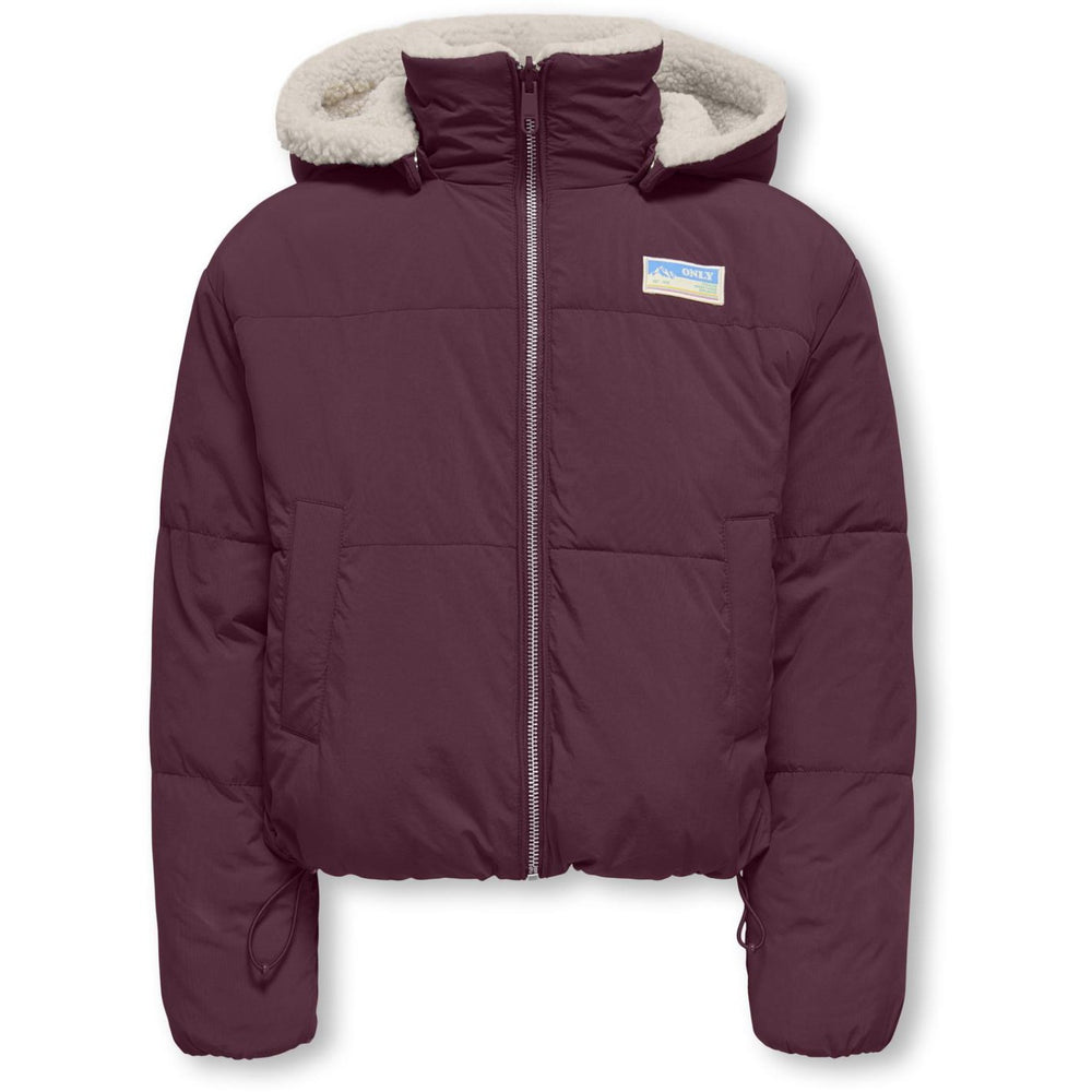 Køb kids ONLY Mauve Wine Kogmaria Life Reversib Puffer Jakke Otw