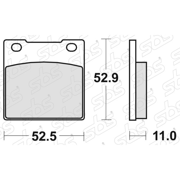 SBS - Plaquettes de frein 526 HF