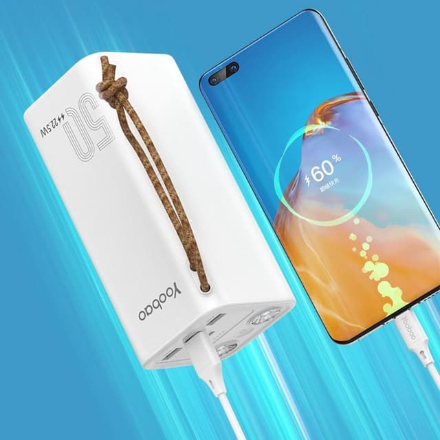 YOOBAO 50000mAh Powerbank SCP22.5W+PD20W Super hurtig oplader