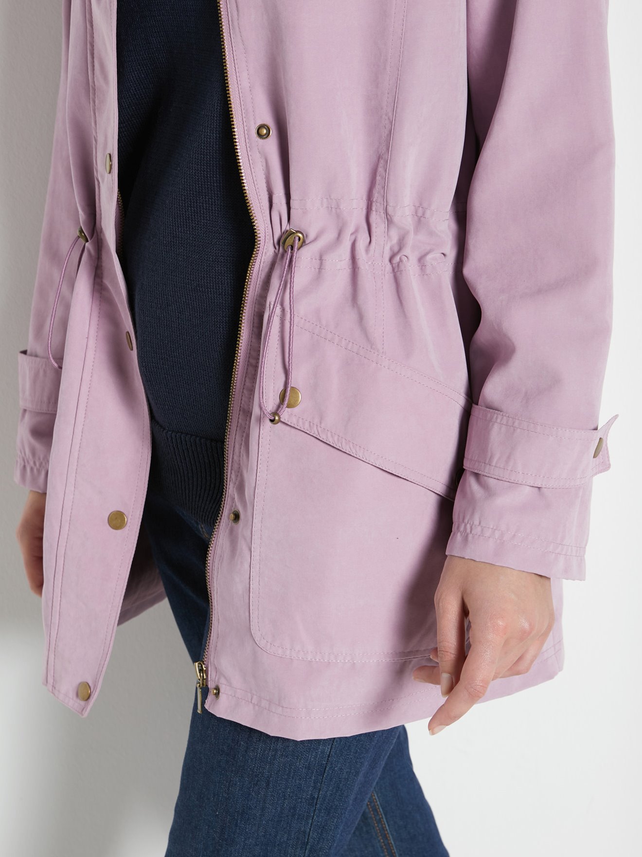 Parka déperlante à capuche amovible