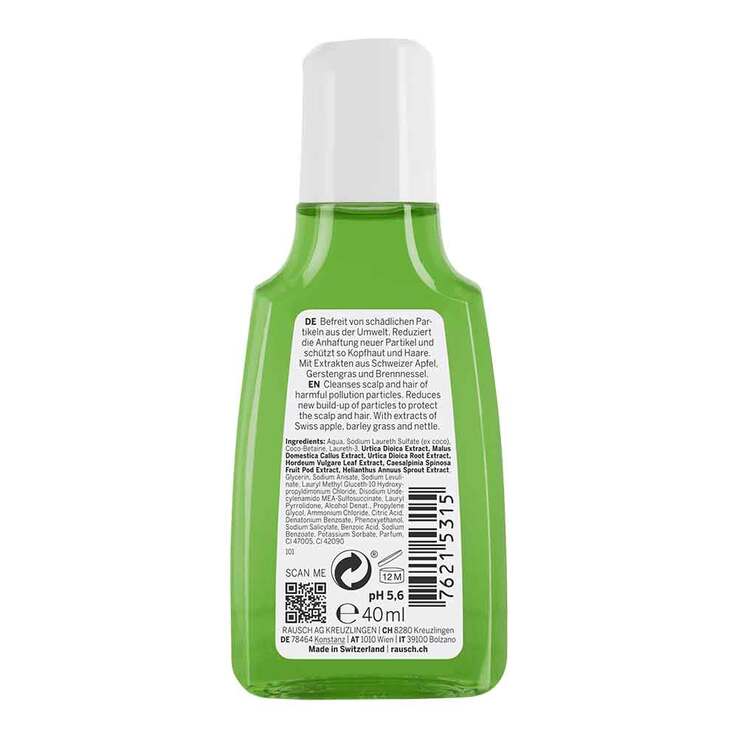 Rausch Anti-Pollution-Shampoo mit Schweizer Apfel, 40 ml
