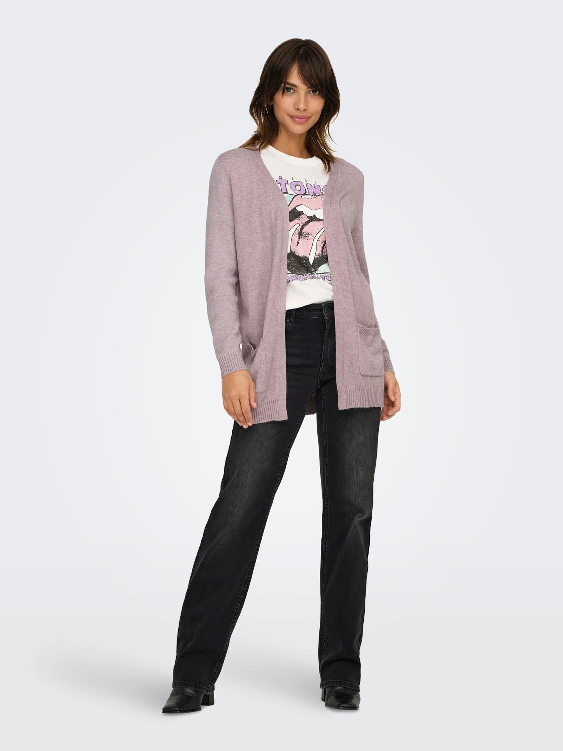 ONLLESLY Strickjacke Violet Ice