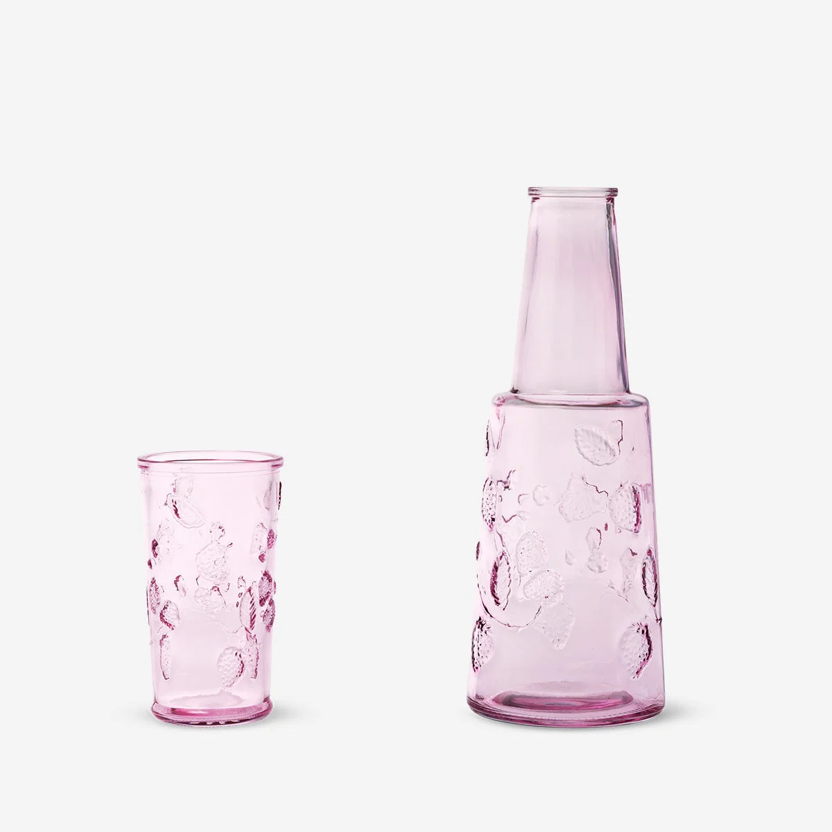 Glasflaske med drikkeglas - 770 ml