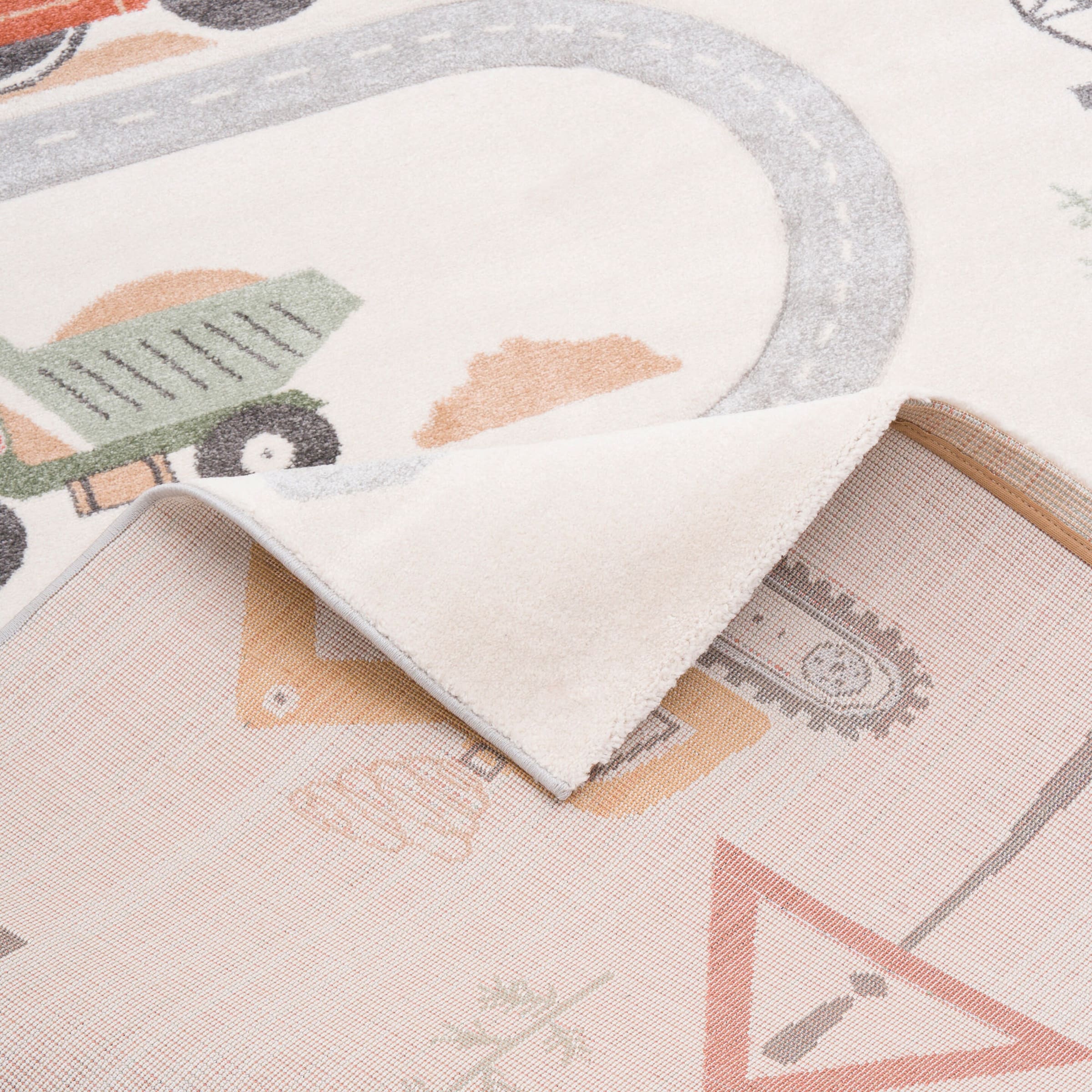 Pergamon Kinder Teppich Maui Kids Baustelle Bunt - 200x290 cm