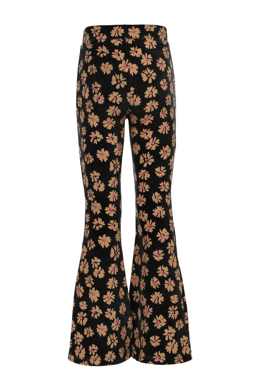 LOOXS little fluwelen flared flared broek zwart