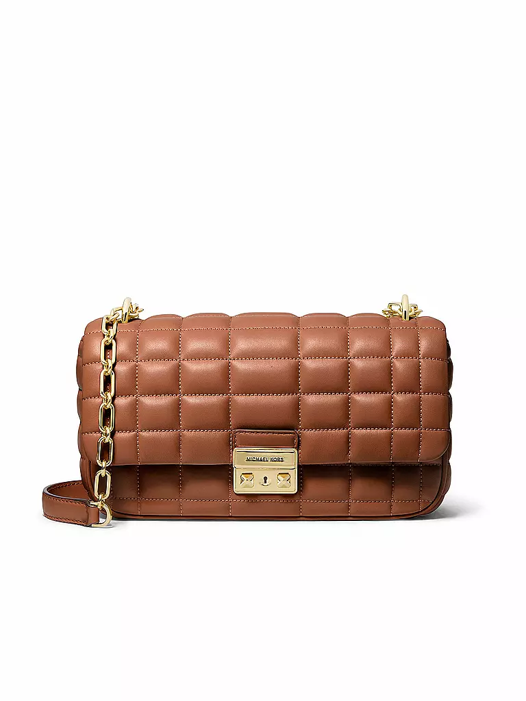 MICHAEL KORS Ledertasche - Umhängetasche TRIBECA Large camel